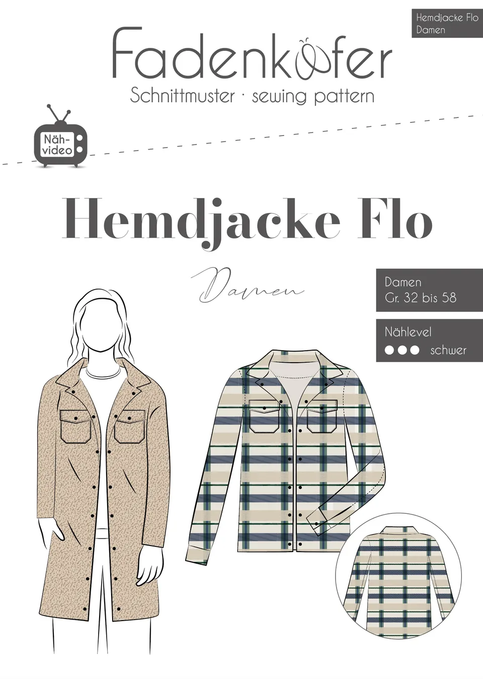 fadenk-fer-hemdjacke-flo-damen-papierschnitt-gr-32-58 image 1