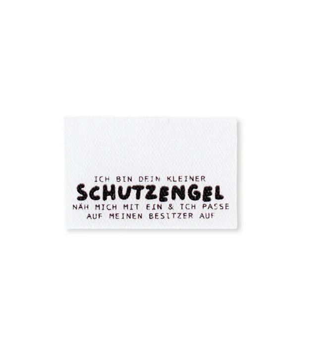 paul-clara-baumwoll-klapplabel-kleiner-schutzengel-2x3-cm image 1