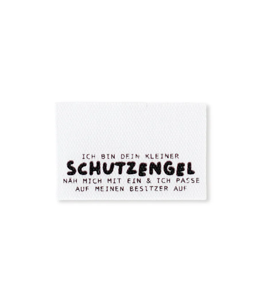 paul-clara-baumwoll-klapplabel-kleiner-schutzengel-2x3-cm image 1