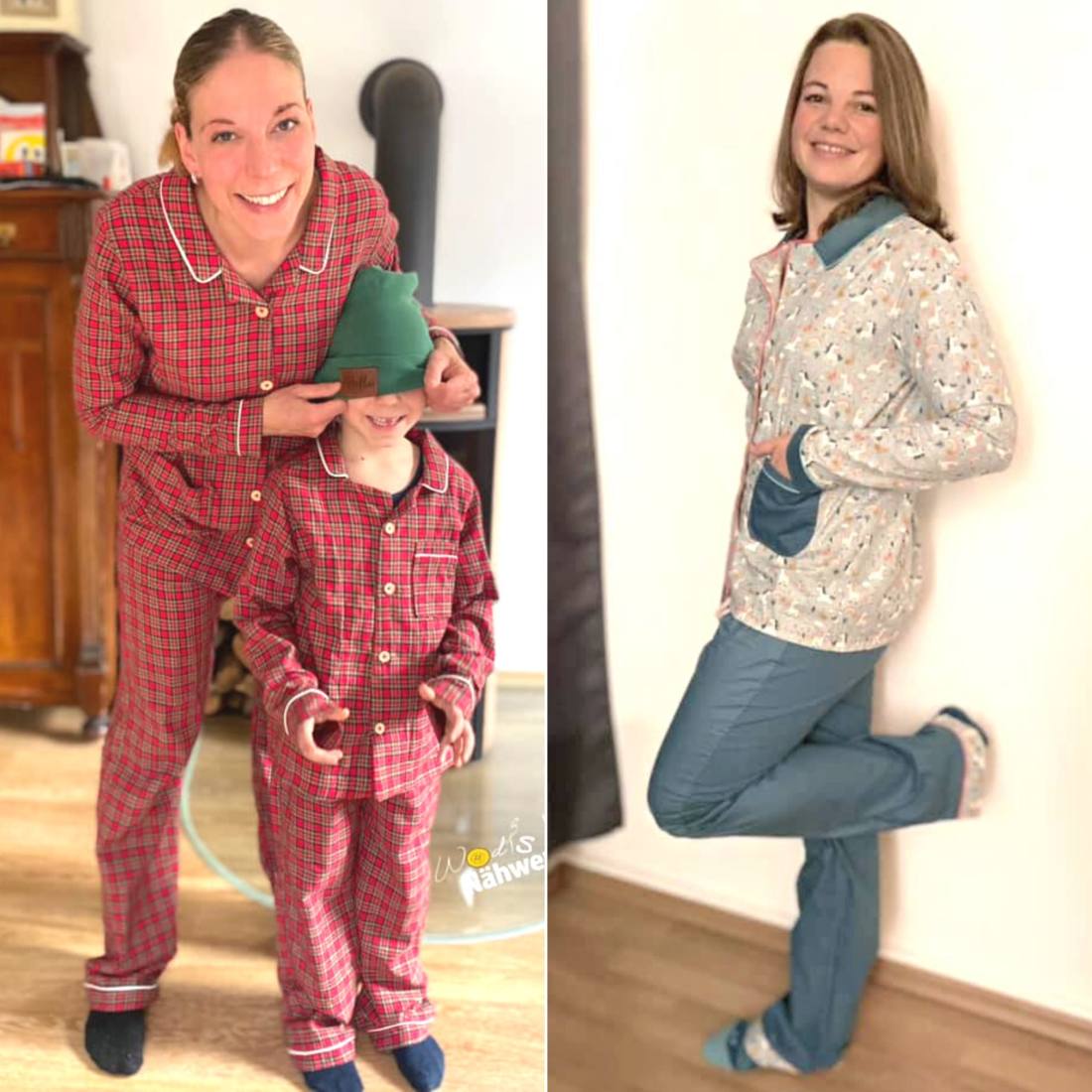 n-hfrosch-tidur-papierschnittmuster-unisex-pyjama image 5