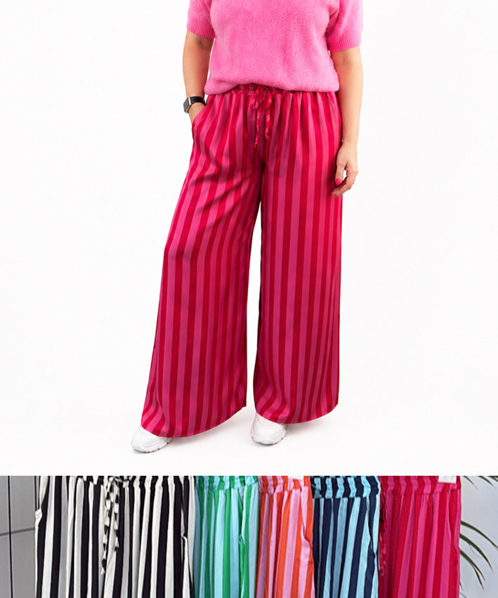 leni-pepunkt-ready-to-wear-satinhose-viskose-streifen-onesize image 1