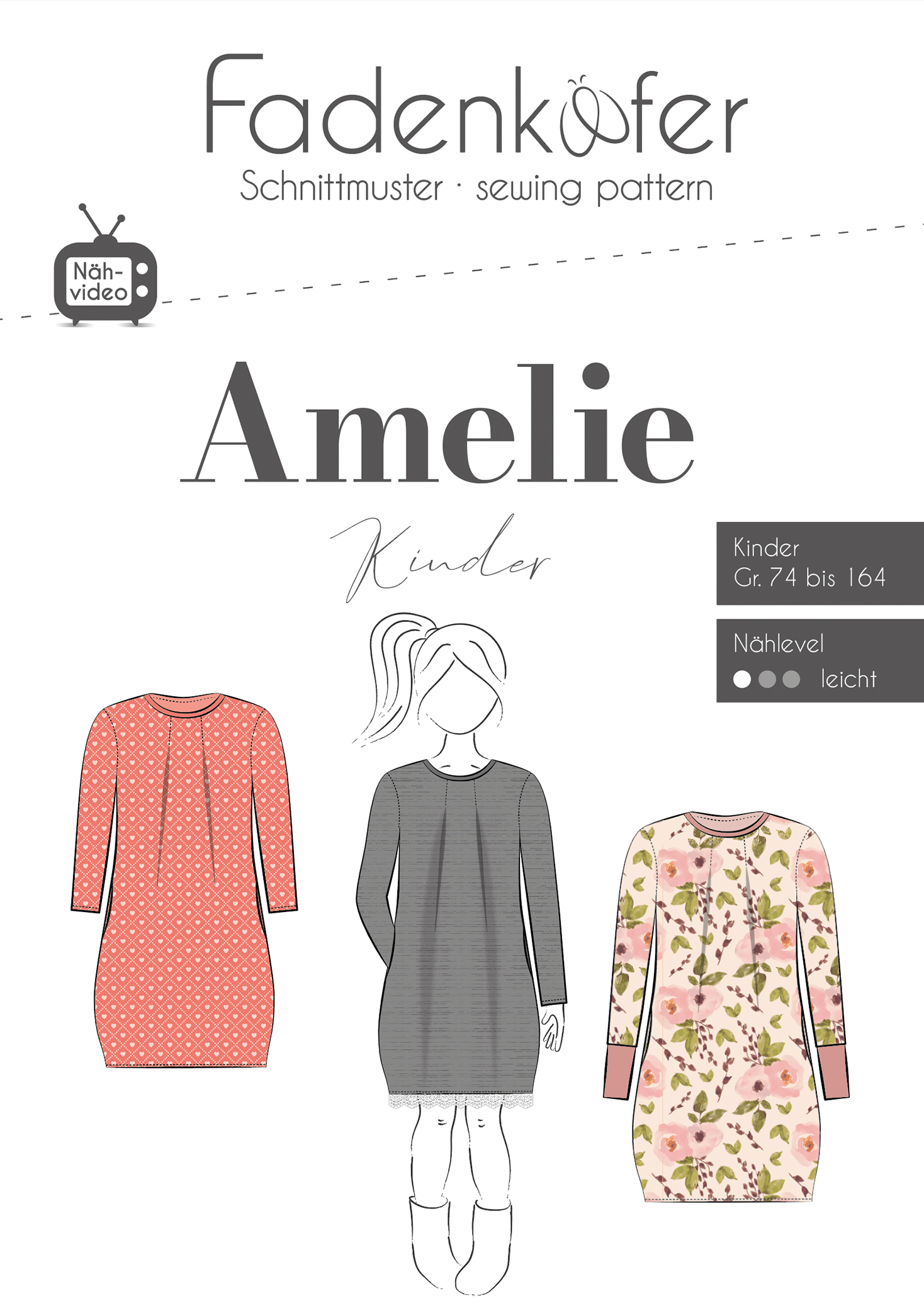 fadenk-fer-papierschnittmuster-kleid-amelie-kinder-m-dchenkleid image 1