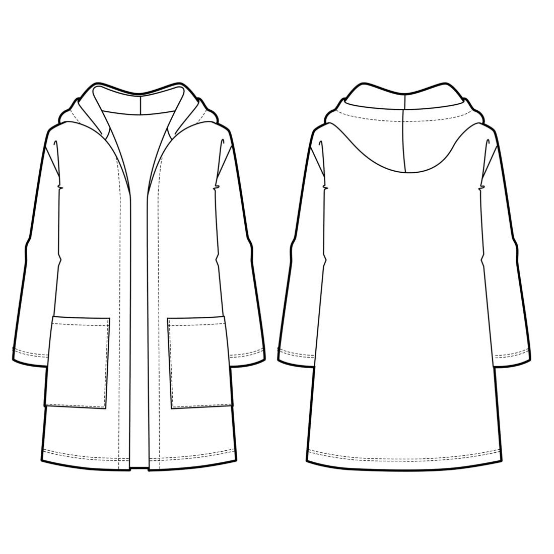 n-hfrosch-kardigan-damen-strickjacke-papierschnittmuster-kapuze image 3
