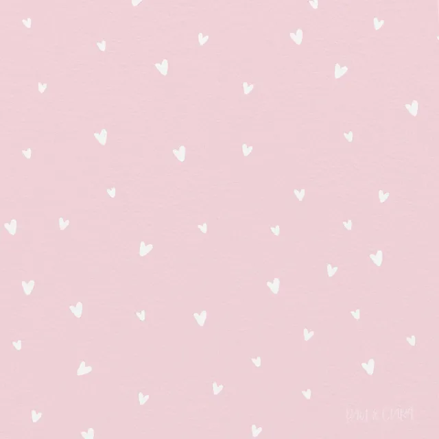 paul-clara-kleine-prinzessin-jersey-stoff-herzen-pink-0-5-m image 1