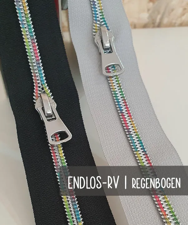 leni-pepunkt-endlos-rei-verschluss-regenbogen-schwarz-meterware image 1