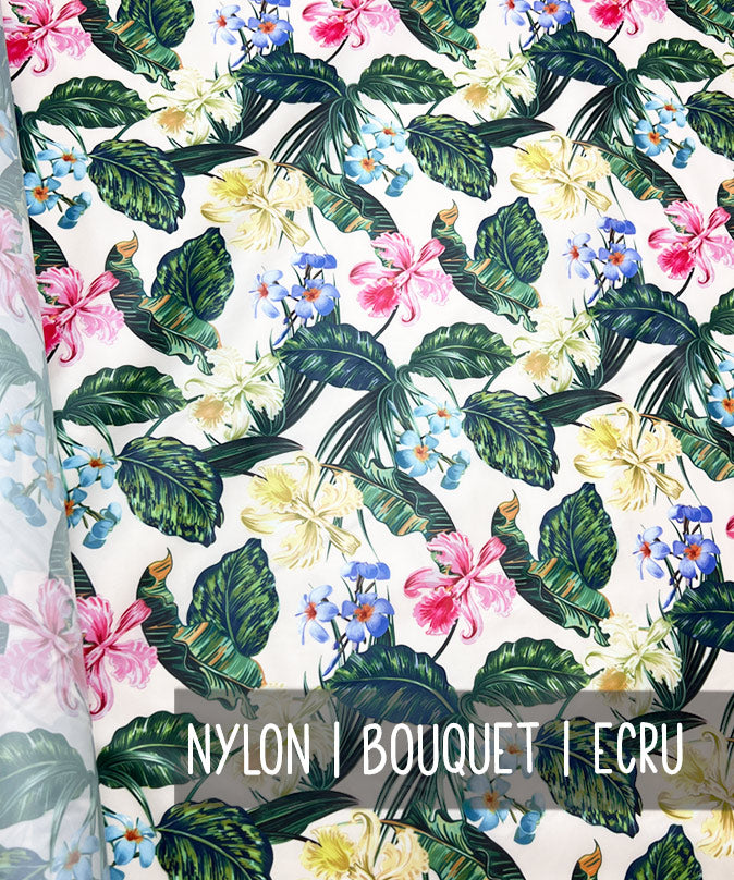 lenipepunkt-stoffe-nylon-bouquet-ecru-meterware-150-cm image 2