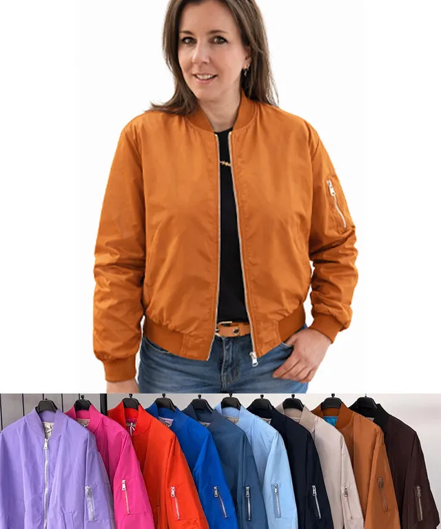 leni-pepunkt-bomberjacke-regular-fit-jacke-sand-s-m image 1