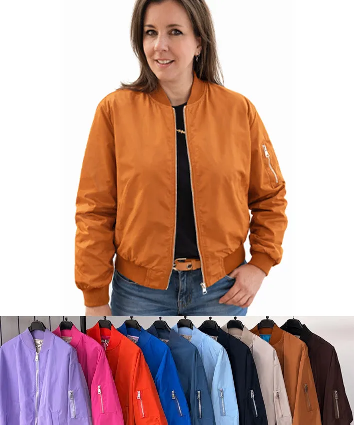 leni-pepunkt-bomberjacke-regular-fit-jacke-sand-s-m image 1