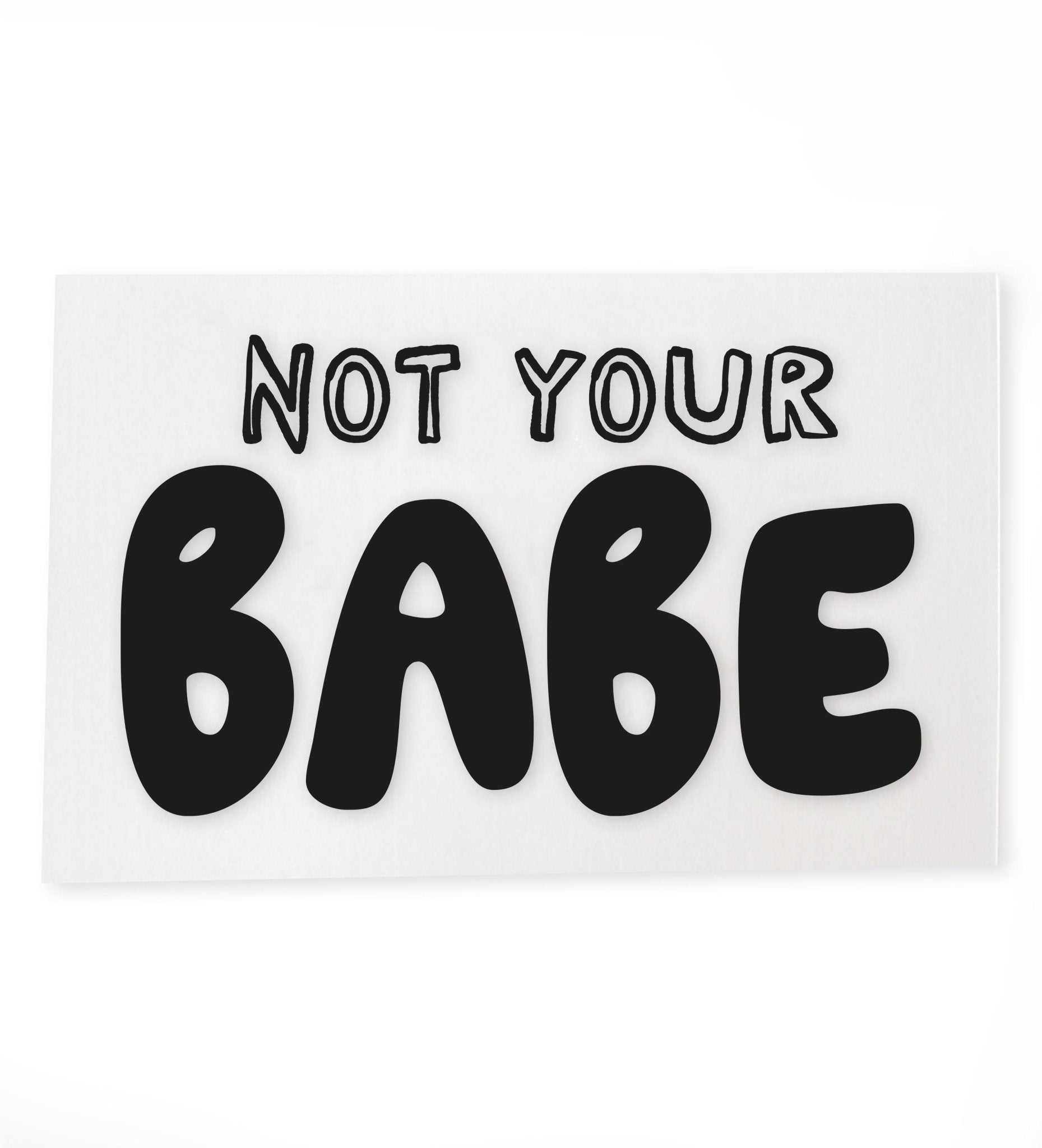 paul-clara-not-your-babe-b-gelbild-zum-aufb-geln image 1