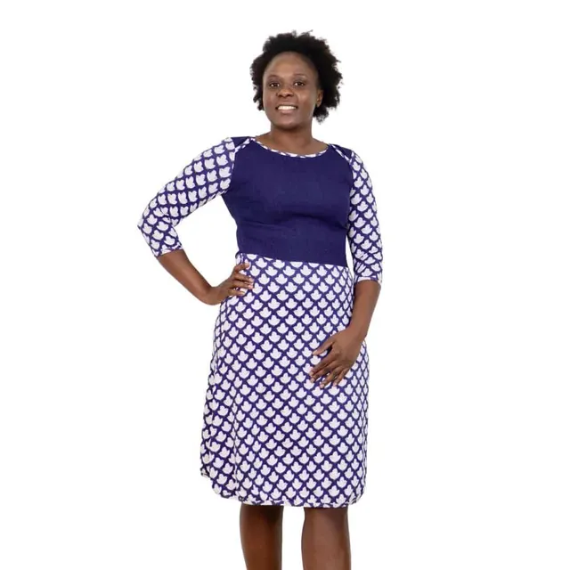 sew-simple-damen-jerseykleid-yoko-schnittmuster-papier-a-linie image 1