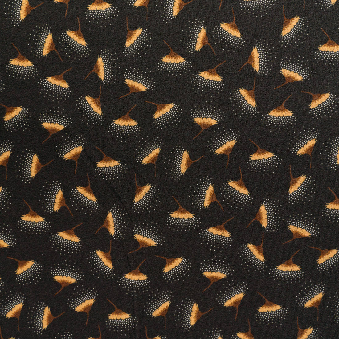n-hfrosch-viskose-krepp-jersey-pusteblumen-schwarzbraun-meterware image 2