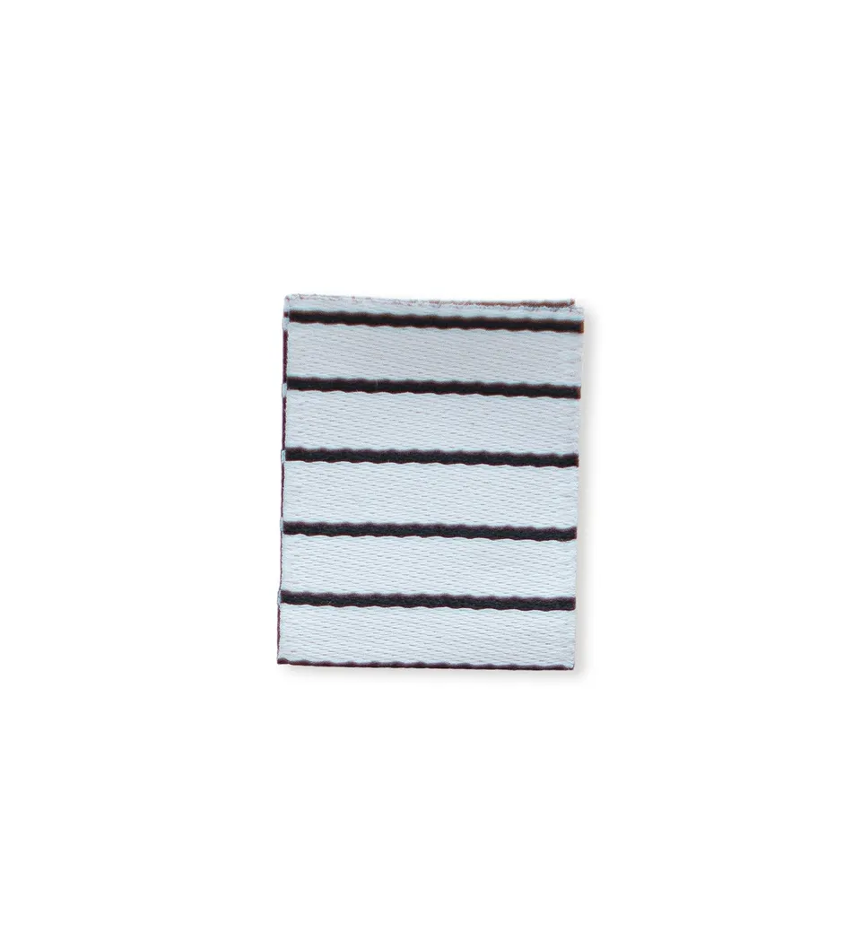 paul-clara-weblabels-klapp-weblabel-stripes-schwarz-wei-etikett image 1
