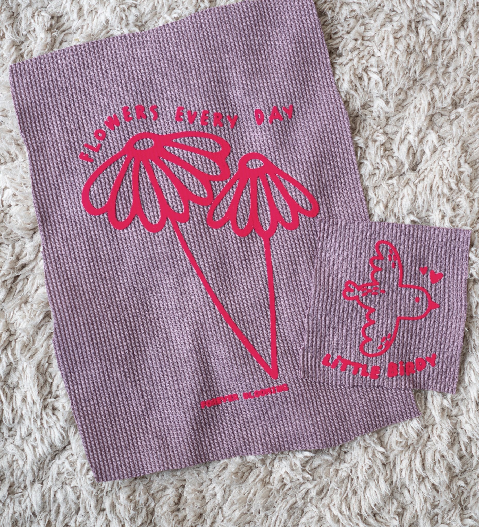 paul-clara-flock-patches-little-birdy-neonpink-zum-aufb-geln image 2