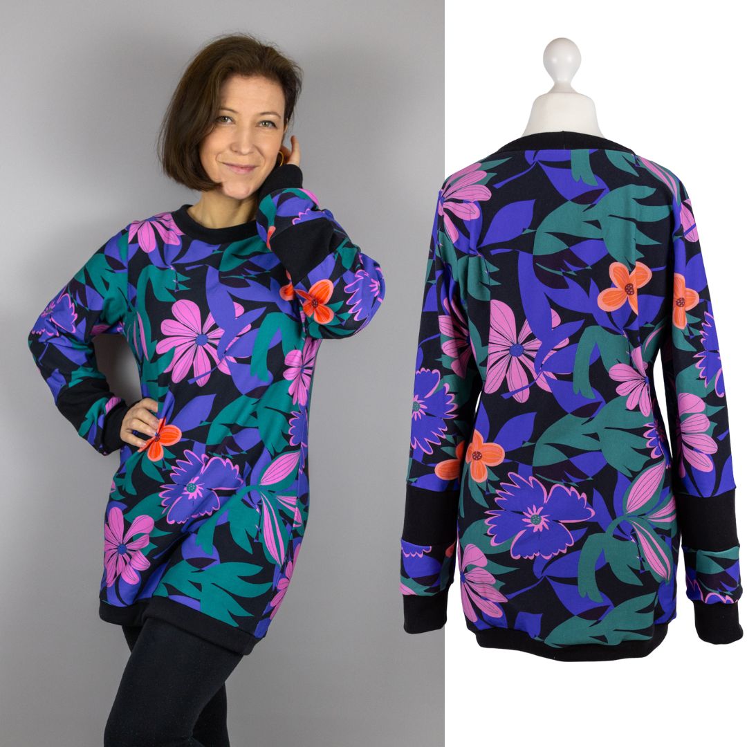 sew-simple-letje-sweatshirt-schnittmuster-papier-wickelkragen image 7