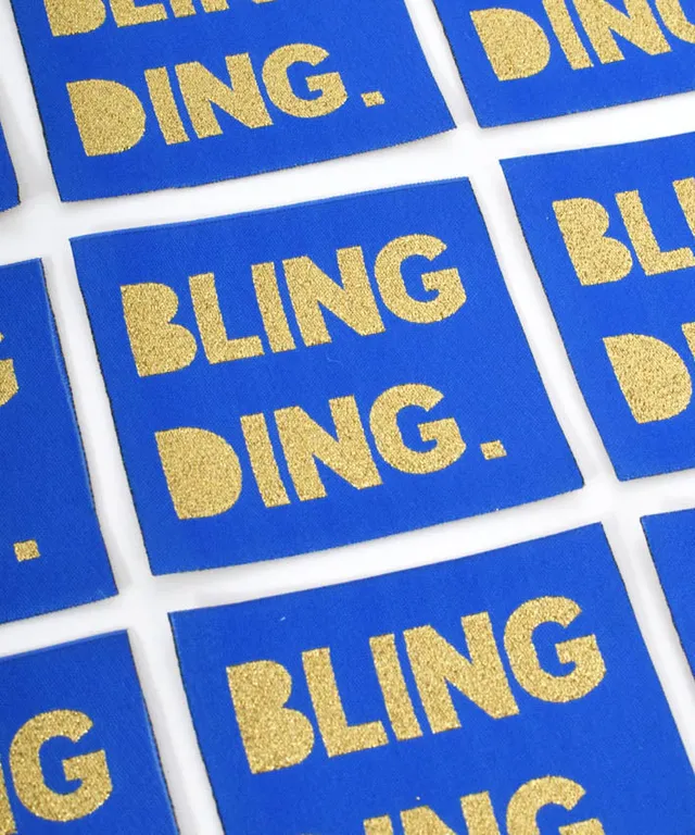 lenipepunkt-bling-ding-xl-patch-glitzer-kobalt-goldlurex image 1