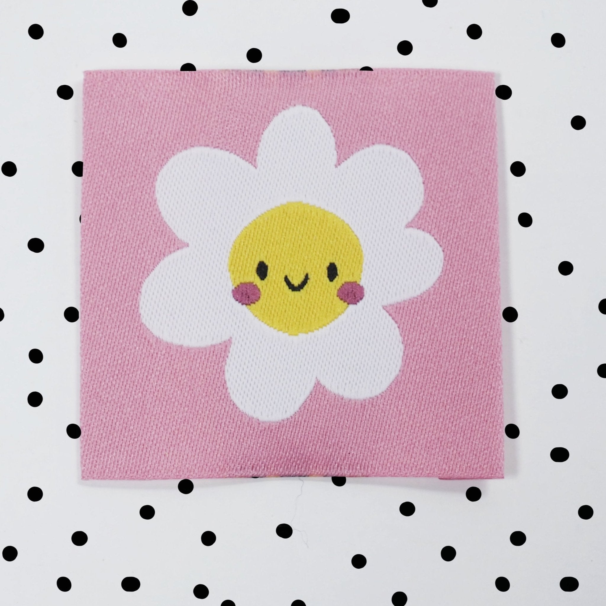 paul-clara-weblabels-bl-te-gesicht-weblabel-rosa-4x4-cm image 1