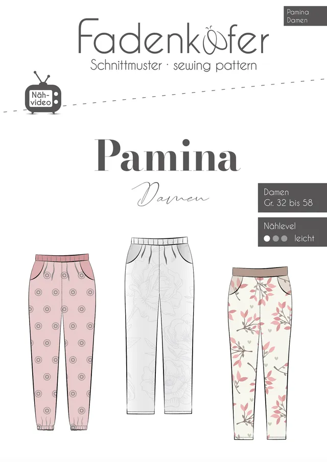 fadenk-fer-pamina-damen-papierschnittmuster-hose-32-58 image 1