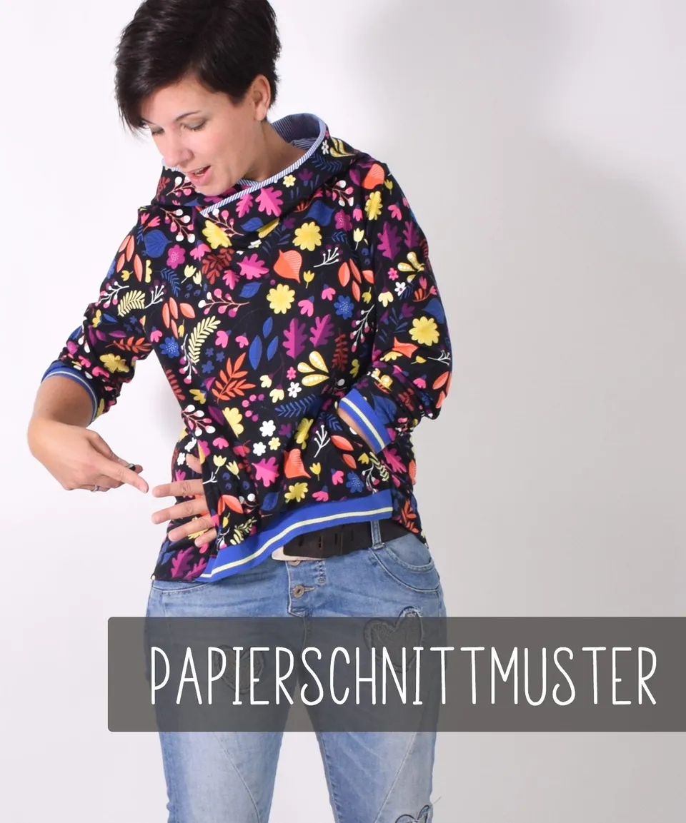 lenipepunkt-schnittmuster-137-cuff-pulli-papierschnitt-xs-xxxl-kapuze image 1