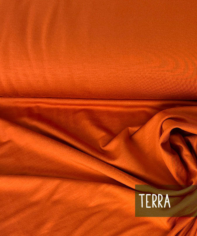 lenipepunkt-bamboo-bambusfrenchterry-uni-stoff-terra image 2