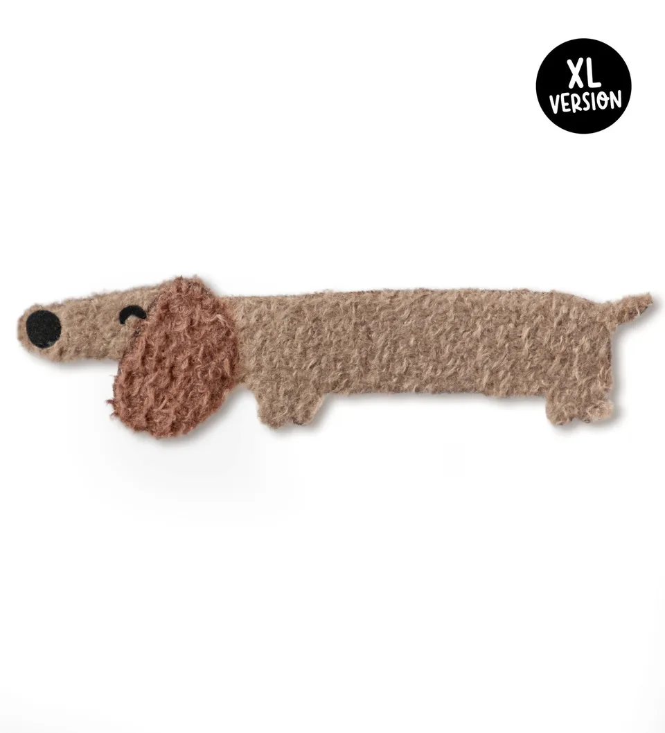 paul-clara-teddy-patch-dackel-xl-iron-on-pl-sch image 1