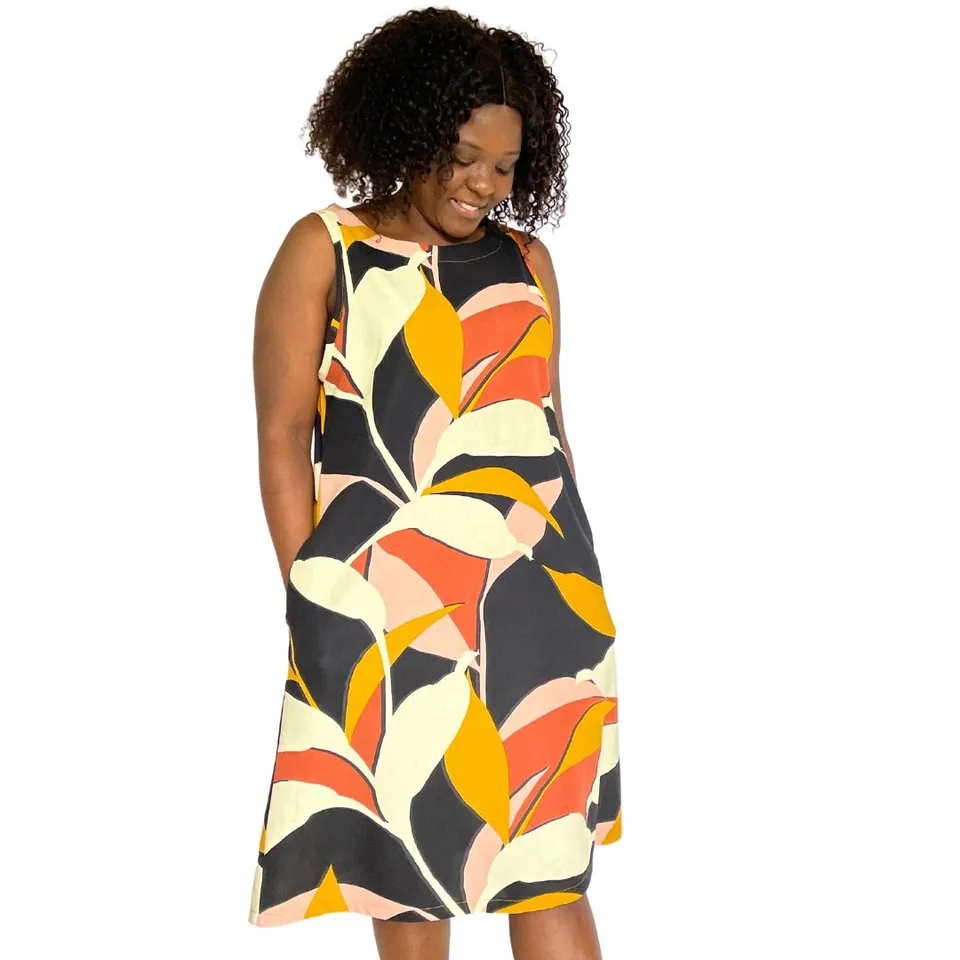 sew-simple-damen-maura-kleid-papierschnittmuster-a-linie image 1