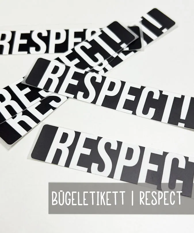lenipepunkt-respect-b-gelbild-schwarz-10x2-cm-polyester image 1