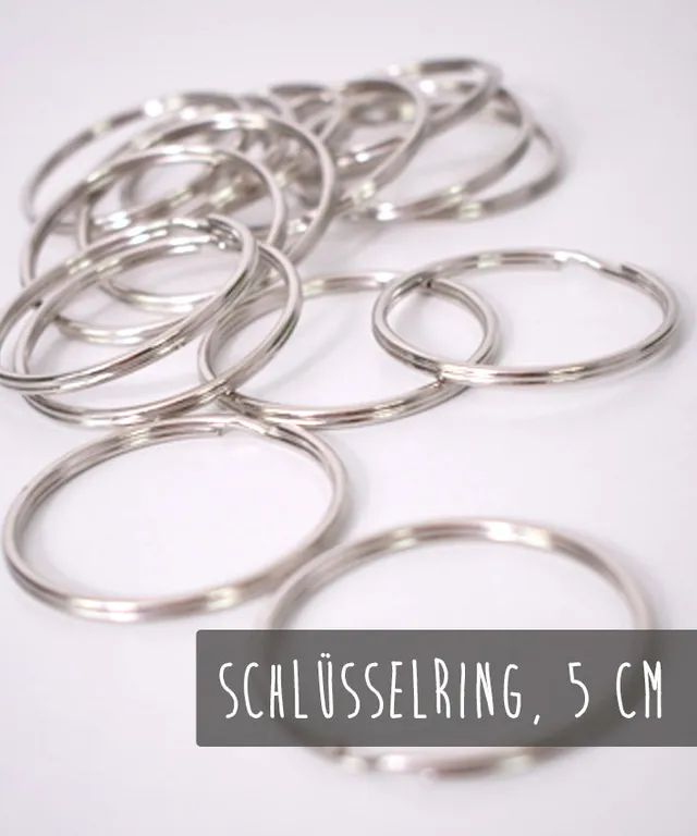 lenipepunkt-kurzwaren-schl-sselring-ring-silber-5-cm-durchmesser image 1