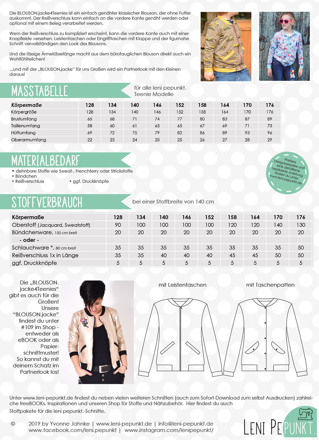 lenipepunkt-schnittmuster-133-blouson-jacke4teenies-128-176-papier image 3