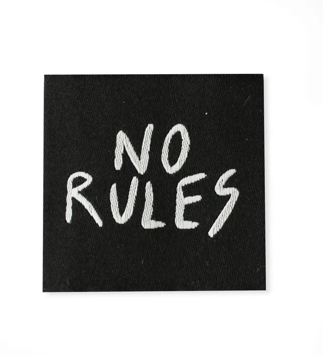 paul-clara-weblabels-no-rules-weblabel-3-5-x-3-5-cm image 1