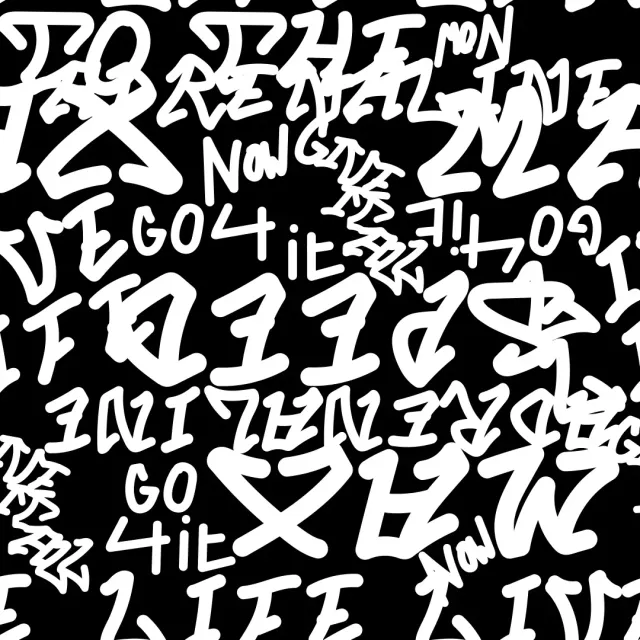 fadenk-fer-jersey-schwarz-schrift-stoff-1m-baumwolle image 1