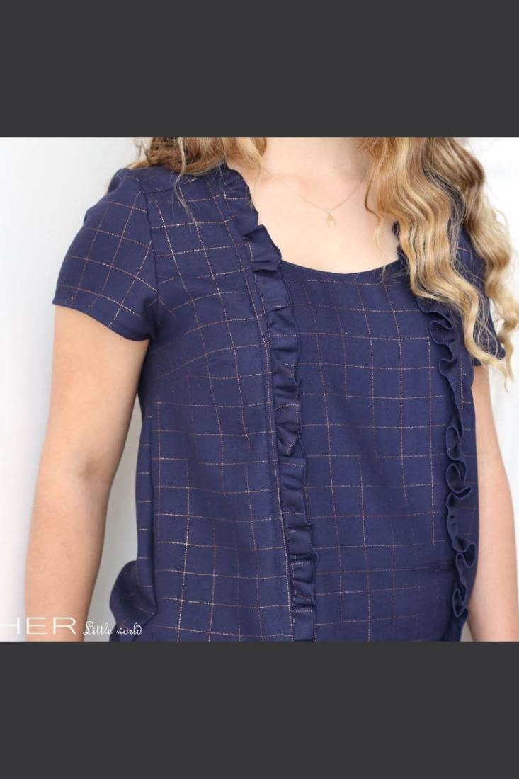 n-hfrosch-stoffe-viskose-twill-glitzer-karo-dunkelblau image 2