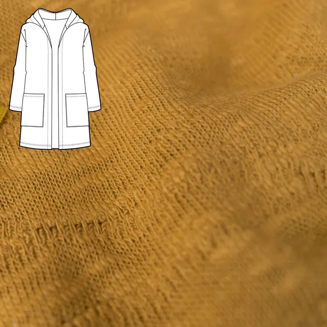 n-hfrosch-kardigan-n-hpaket-strickjacke-slub-strick-senfgelb-bio image 1