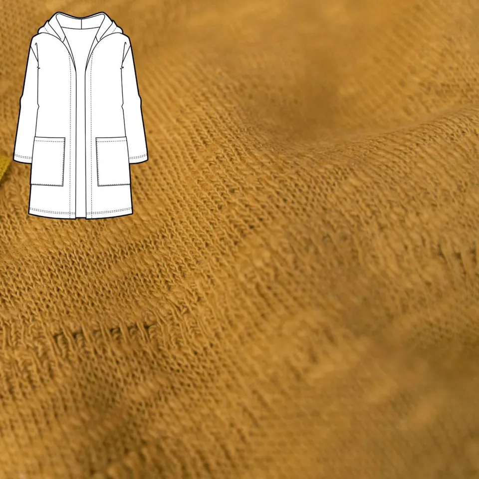n-hfrosch-kardigan-n-hpaket-strickjacke-slub-strick-senfgelb-bio image 1