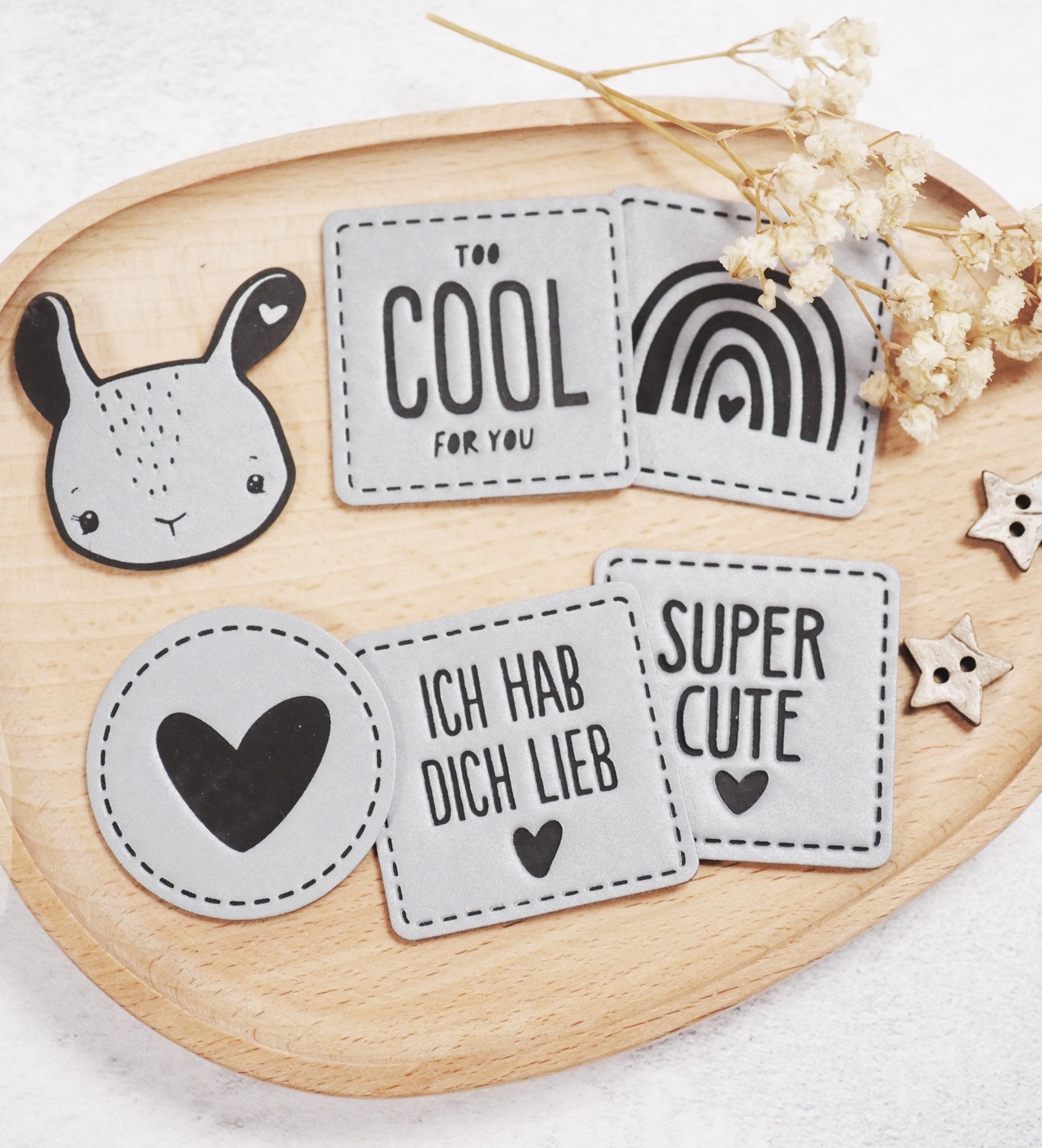 paul-clara-ich-hab-dich-lieb-reflektorlabel-iron-on-4-x-4-cm image 2