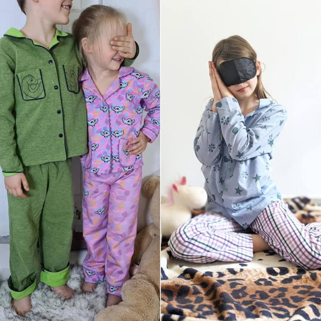n-hfrosch-tidur-papierschnittmuster-pyjama-2er-set-familie image 6