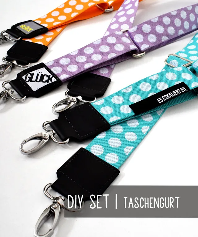 lenipepunkt-dots-materialset-taschengurt-diy-t-rkis-4-cm image 1