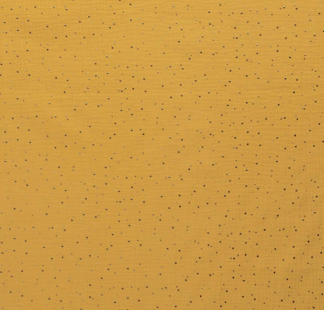 n-hfrosch-stoffe-musselin-glitzer-punkte-senfgelb-baumwollstoff image 4