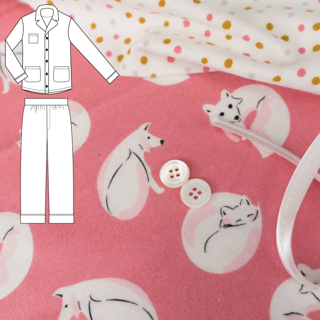n-hfrosch-n-hpakete-kids-pyjama-tidur-polarfuchs-n-hset-bio image 1