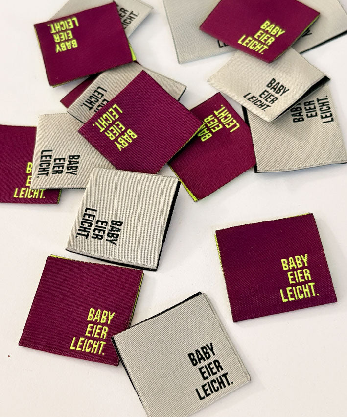 lenipepunkt-kurzwaren-webetiketten-baby-eier-leicht-label-sand-schwarz image 1