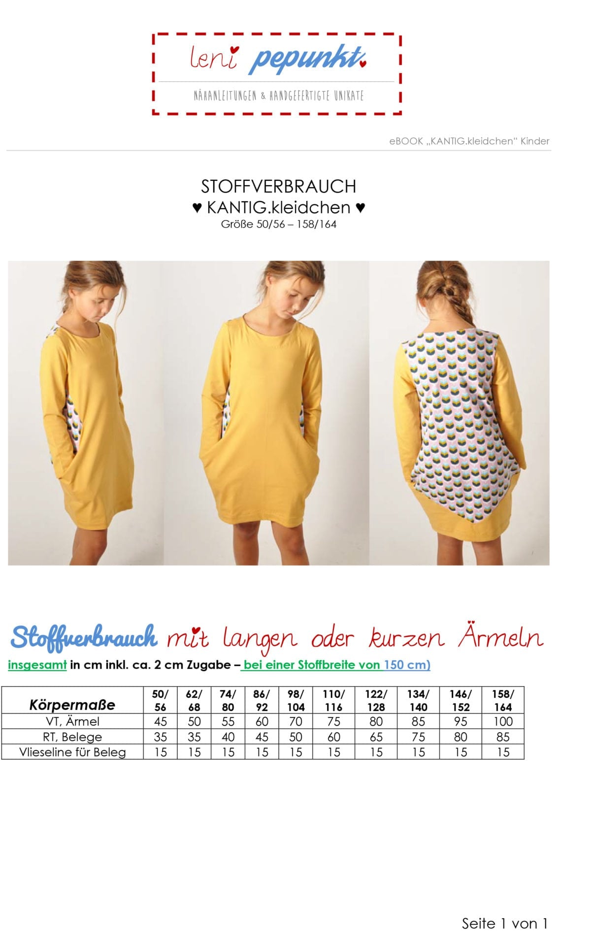 lenipepunkt-86-kantig-kleidchen-papierschnitt-gr-50-164 image 2
