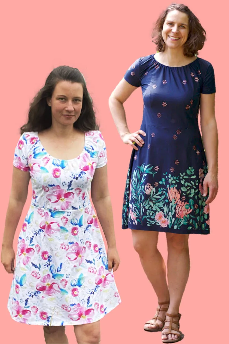 n-hfrosch-elok-damen-kleid-papierschnittmuster-jersey-a-linie image 1