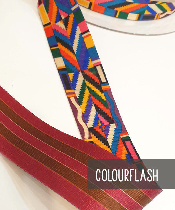 lenipepunkt-gurtband-4cm-taschengurt-tipi-leo-colourflash image 5