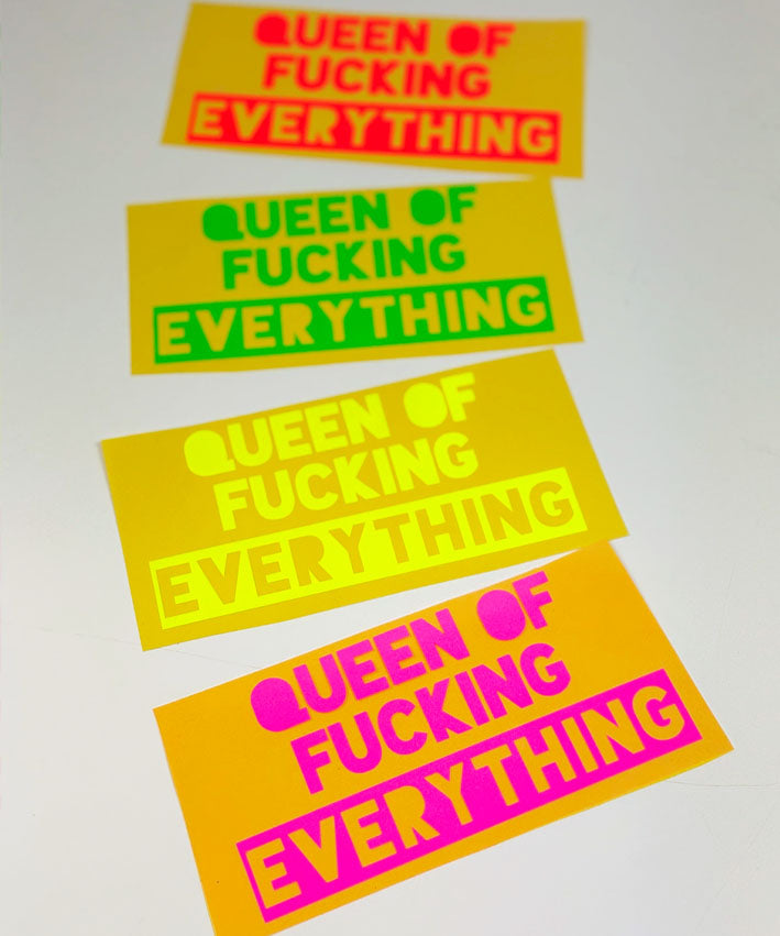 lenipepunkt-plot-queen-of-fu-ing-everything-neonpink-15x7-5cm image 4