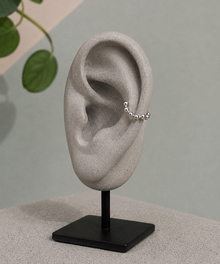 lenipepunkt-ready-to-wear-k-gelchen-ear-cuff-silber-edelstahl image 2