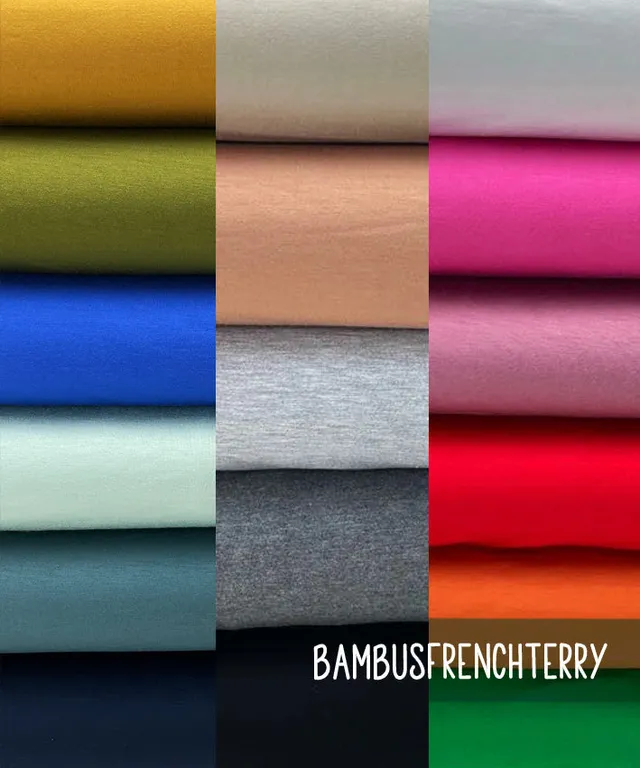 lenipepunkt-bamboo-bambusfrenchterry-uni-stoff-terra image 1
