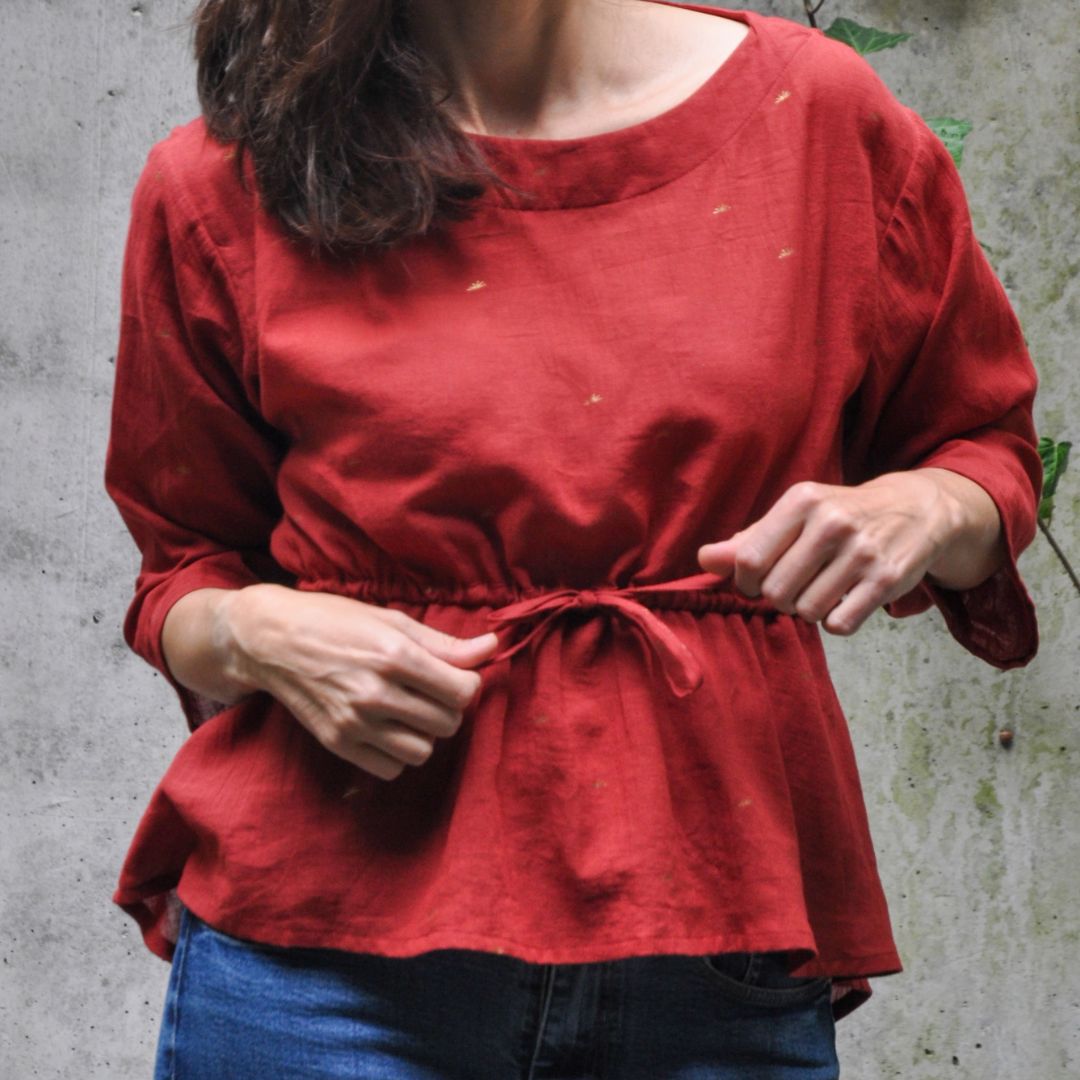 sew-simple-jonte-blusenshirt-pdf-schnittmuster-mit-tunnelzug-2-l-ngen image 2