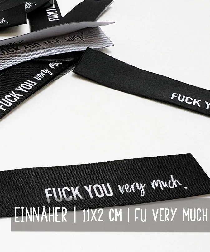 lenipepunkt-kurzwaren-fu-you-very-much-einn-her-patch-schwarz-wei image 1