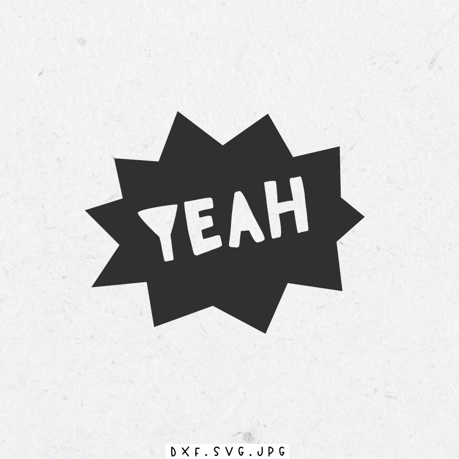 paul-clara-yeah-plottdatei-typo-einfarbig image 1