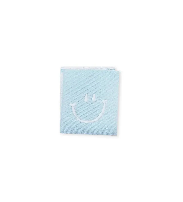 paul-clara-weblabels-klapp-weblabel-smile-hellblau-etikett image 1