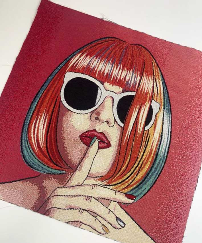 lenipepunkt-gobelin-panel-pop-art-mund-bob-47x47-cm image 5
